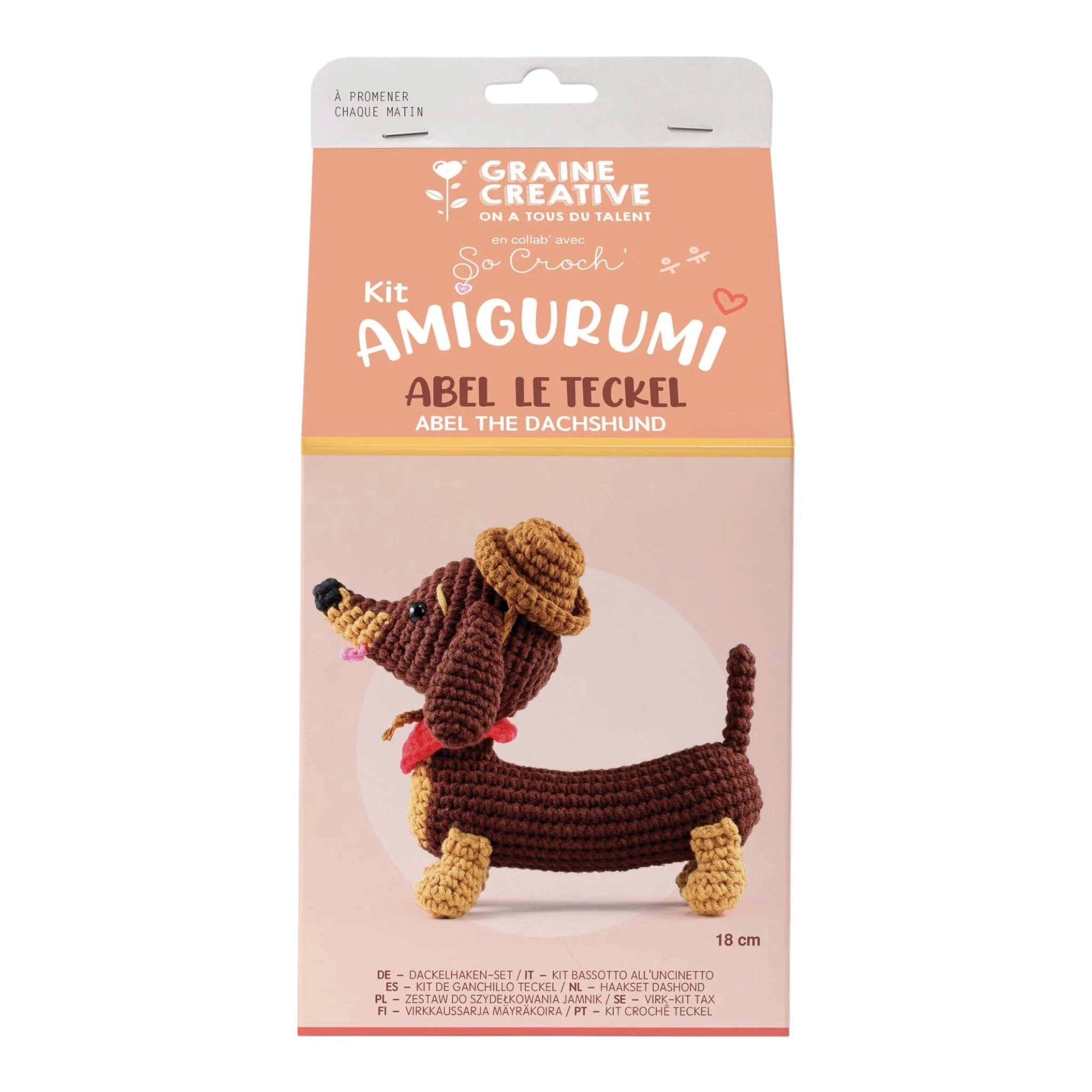 180 mm Amigurumi Teckel Haakpakket