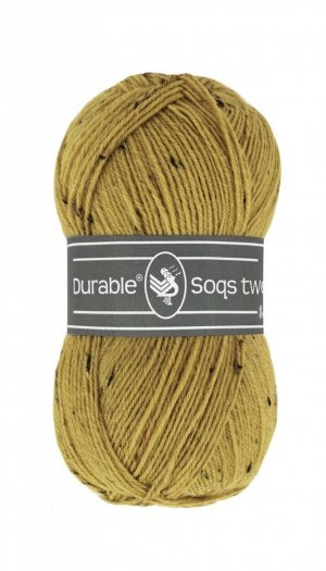 Durable - Soqs Tweed - golden olive - 2145