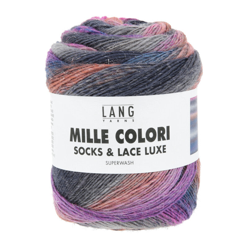 Lang Yarns - Mille Colori Socks & Lace Luxe - violet - 859.0218