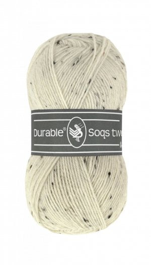 Durable - Soqs Tweed - ivory - 326