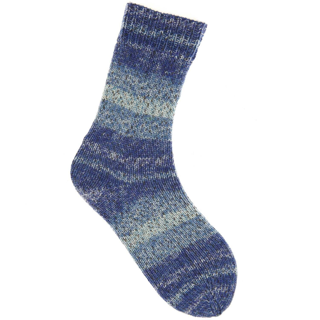 Rico - Socks Sprinkly Stripey 6-ply - aqua