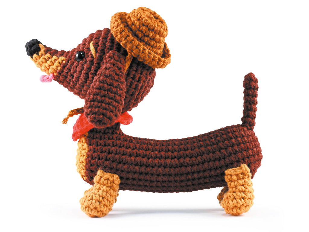 180 mm Amigurumi Teckel Haakpakket