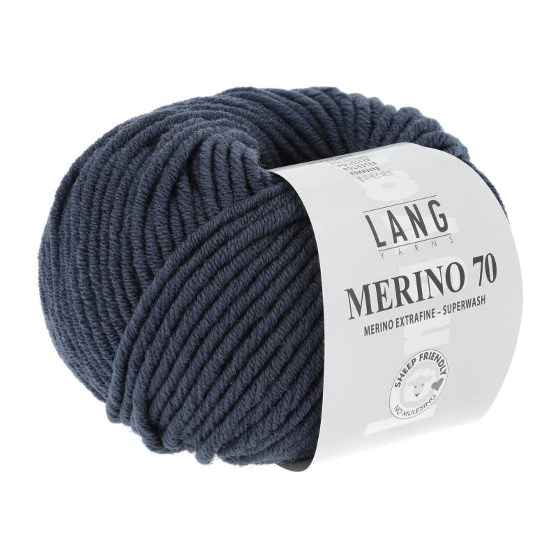 Lang Yarns - Merino 70 - steel blue - 733.0010