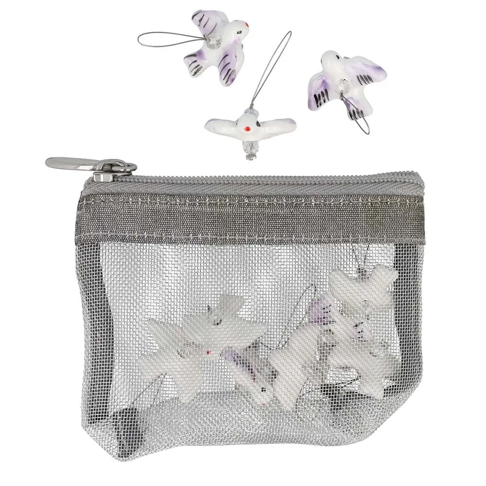 KnitPro - Zooni 10 Stekenmarkeerders in mesh pouch - Peace