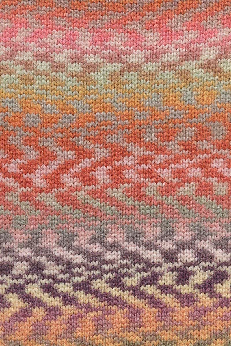 Lang Yarns - CLOUD FUNKY - brick/eggplant/ivy/rose - 1077.0024