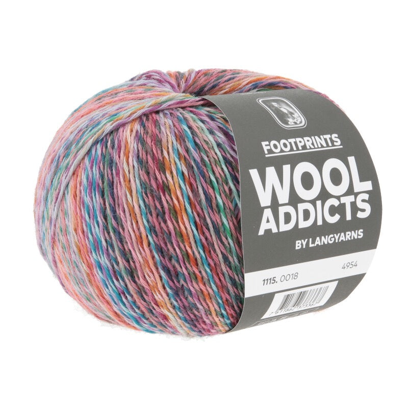 WoolAddicts - FOOTPRINTS - lilac/berry/blue - 1115.0018