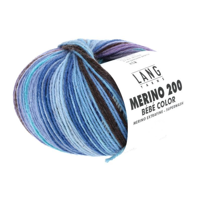 Lang Yarns - Merino 200 Color - blue- 155.0306
