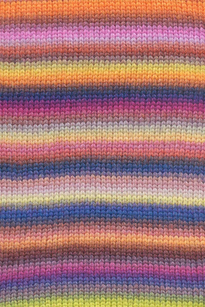 Lang Yarns - CLOUD - orange/navy/yellow/plum - 1077.0031