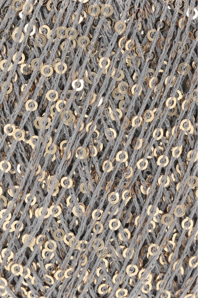 Lang Yarns - PAILLETTES - grey/gold - 39.0003