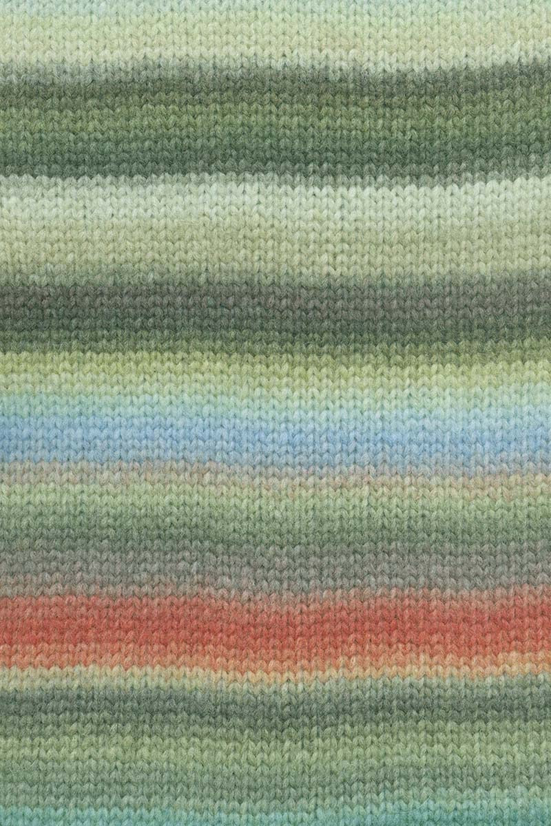 Lang Yarns - CLOUD - green/olive/light blue/red - 1077.0020