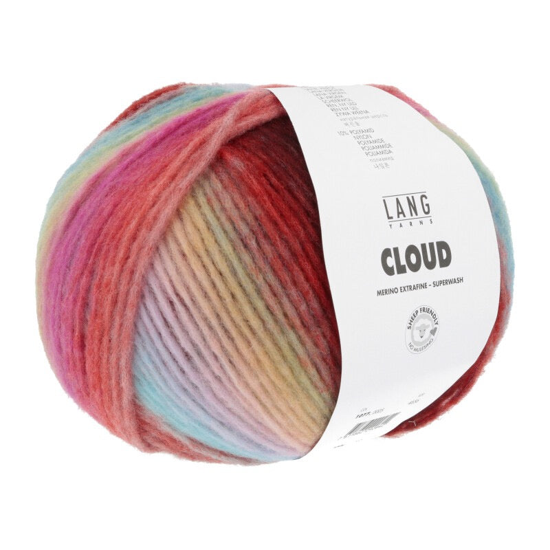 Lang Yarns - CLOUD - bordeaux/green/blue - 1077.0005