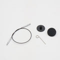 KnitPro Thin & Flex kabel met connector zwart