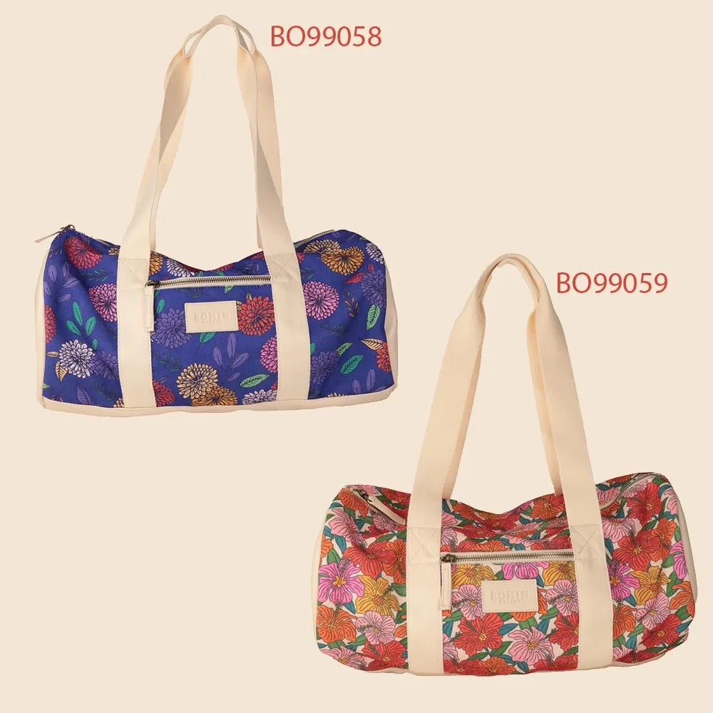 Bohin Projecttas Blossom 45x22cm - blauw