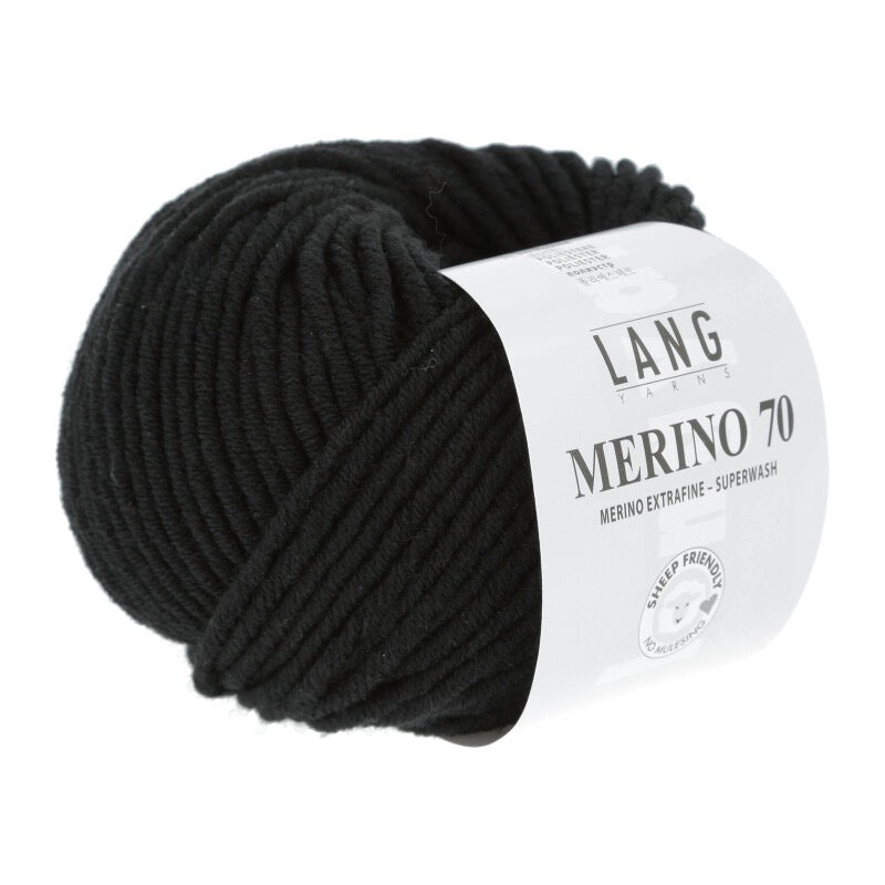 Lang Yarns - Merino 70 - black - 733.0004