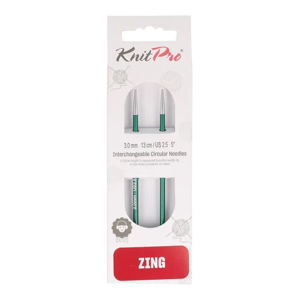 KnitPro Zing verwisselbare breipunten 13cm