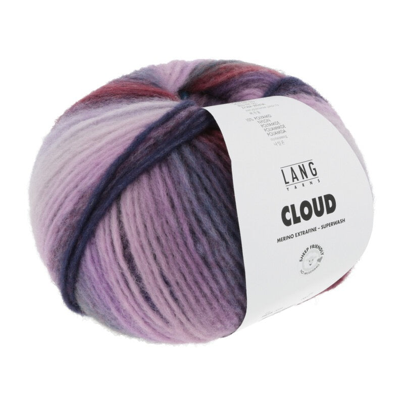 Lang Yarns - CLOUD - lavender/petrol/pink - 1077.0018