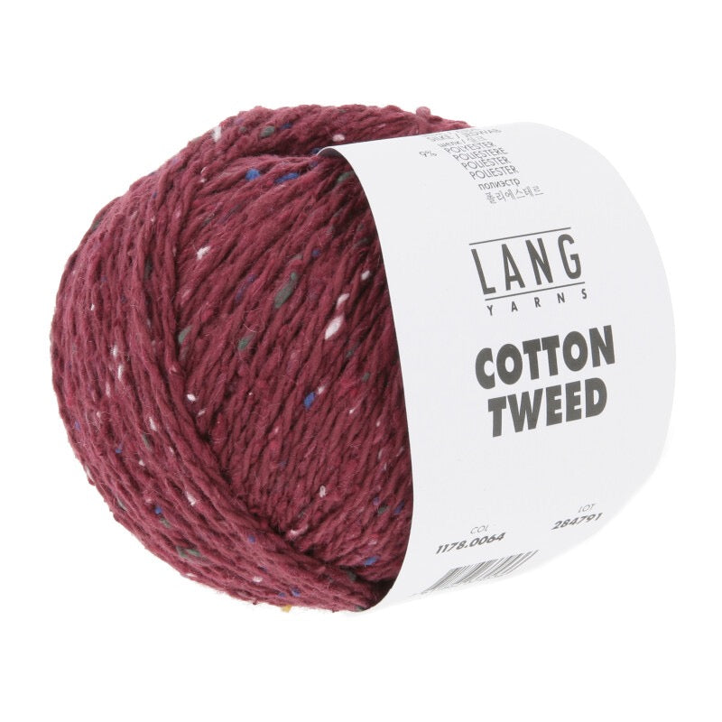 Lang Yarns - Cotton Tweed - bordeaux - 1178.0064