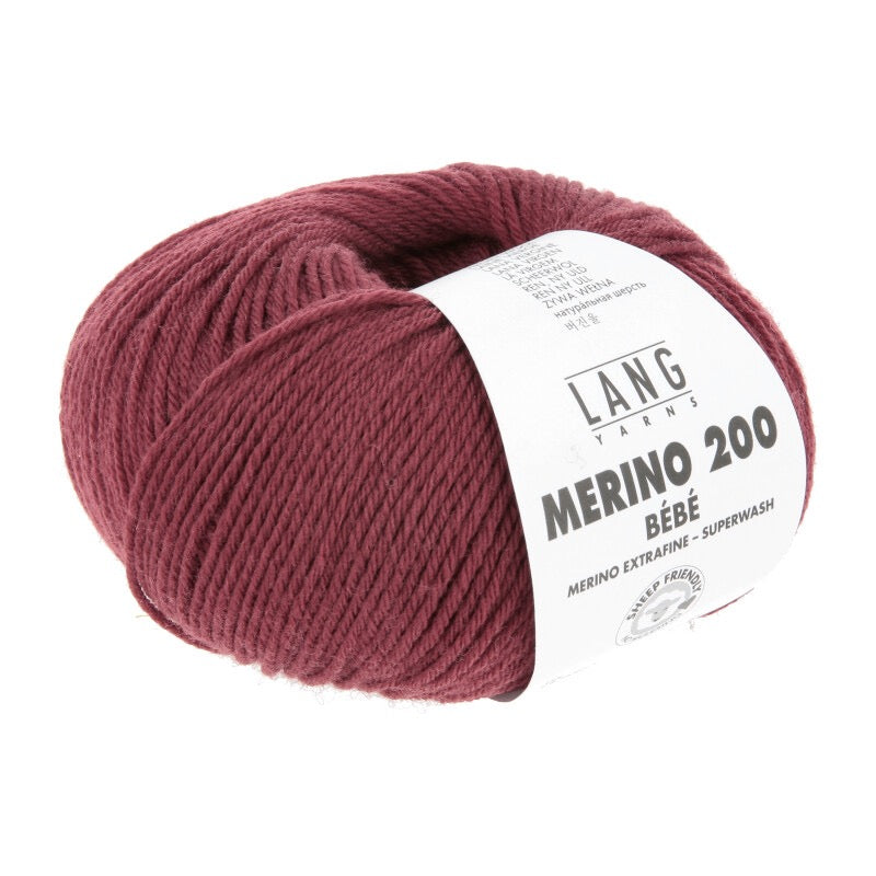 Lang Yarns - Merino 200 - dark red - 71.0361