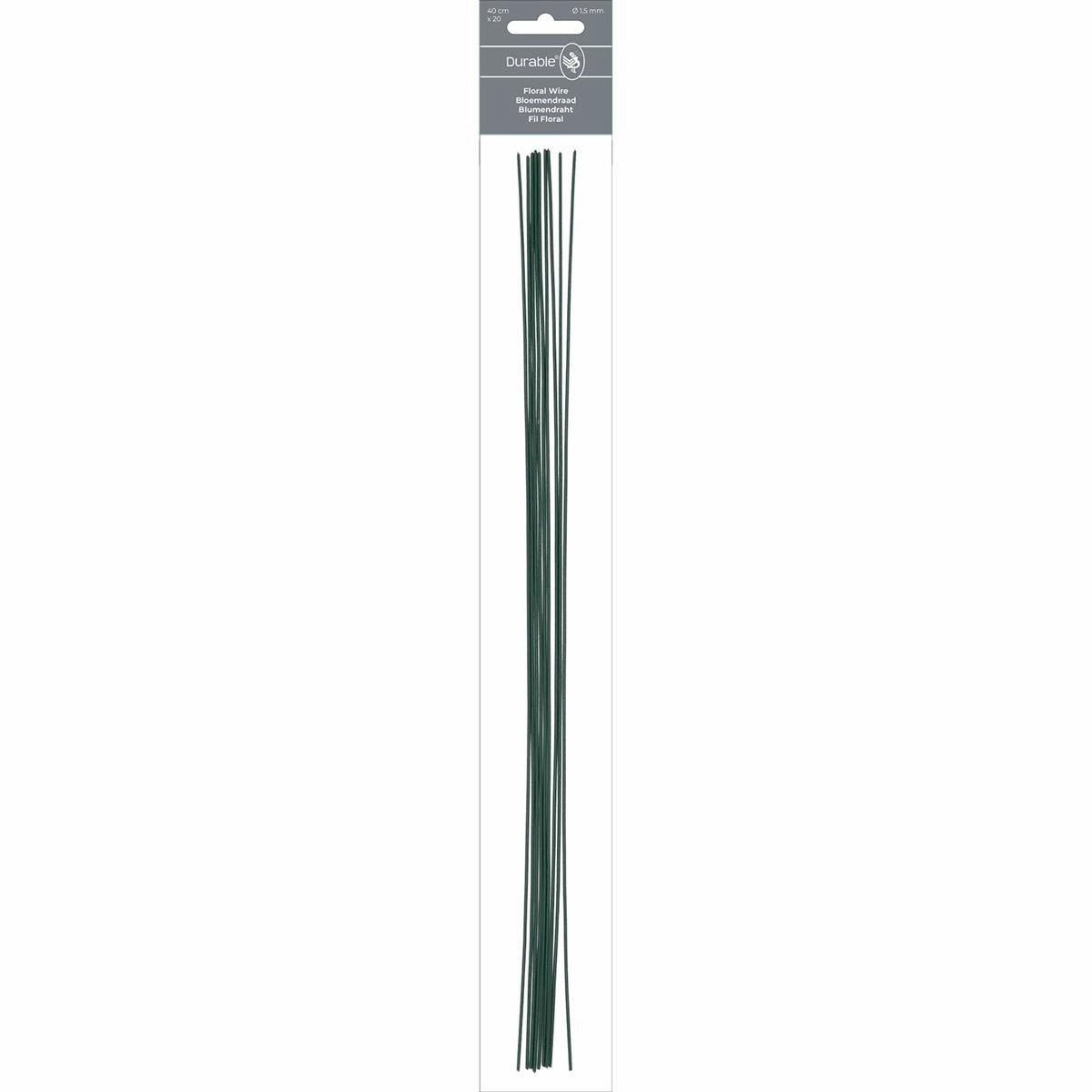 Durable - Bloemensteeldraad - 1,5x400mm - 20 stuks