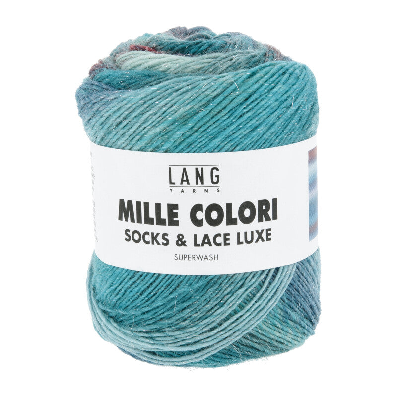 Lang Yarns - Mille Colori Socks & Lace Luxe - petrol - 859.0221