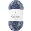 Rico - Socks Sprinkly Stripey 6-ply - aqua