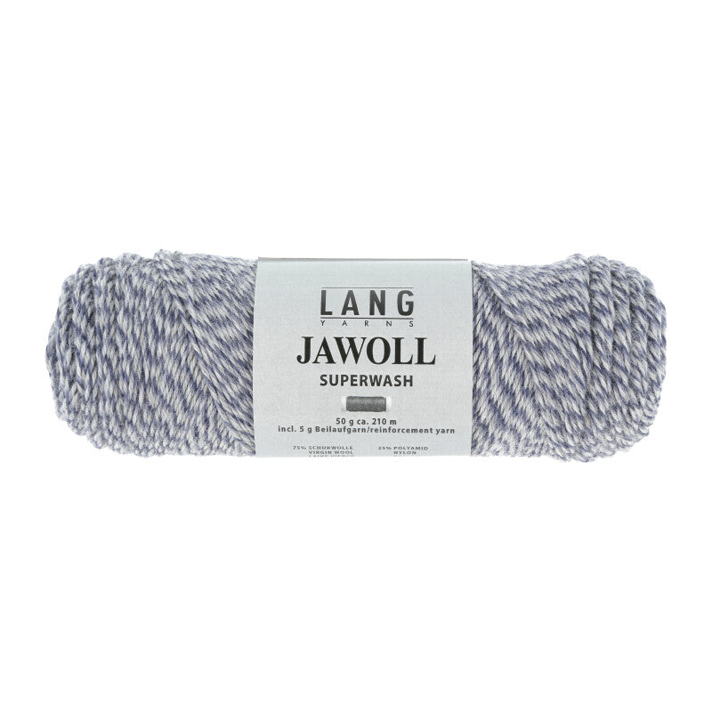 Lang Yarns - Jawoll - twisted blue heathered grey - 83.0151