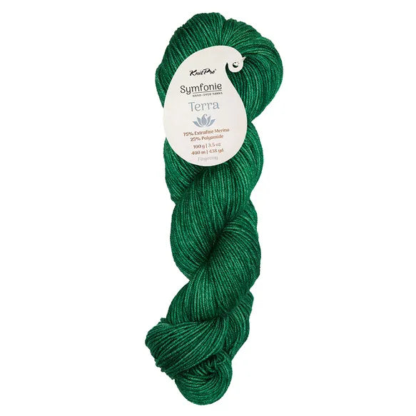 Symfonie Yarns - Terra - Solid - deep emerald - SS2013