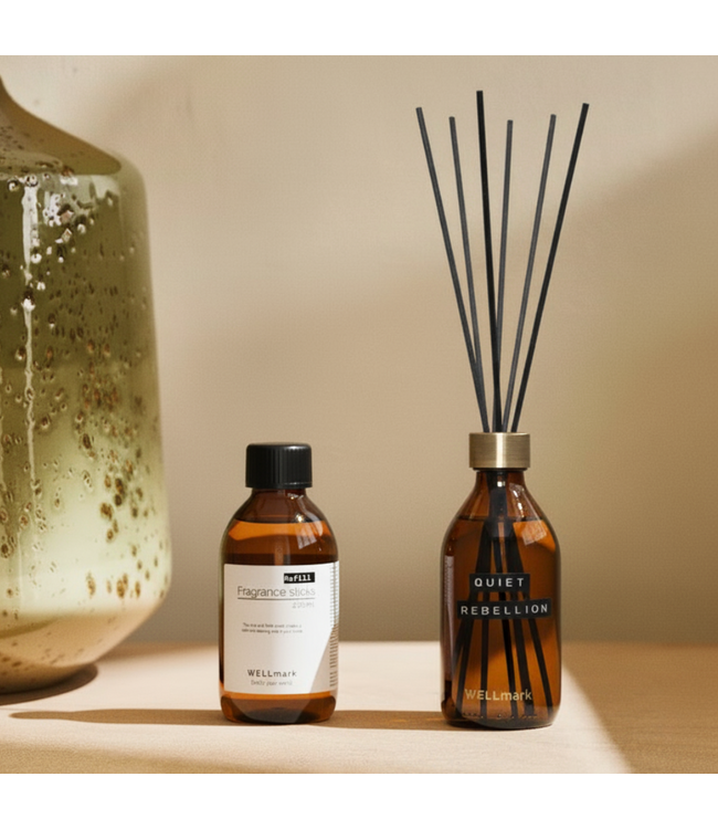 WELLmark - Quiet Rebellion - Refill Geurstokjes - 200ml