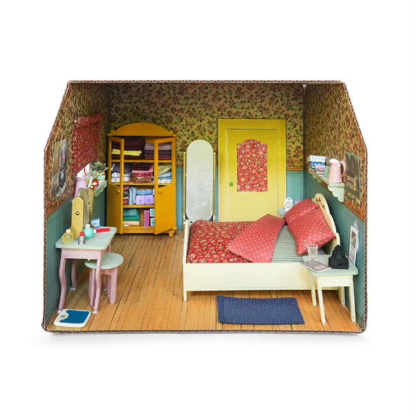Sam & Julia - Het Muizenhuis - Kartonnen Miniatuur Slaapkamer