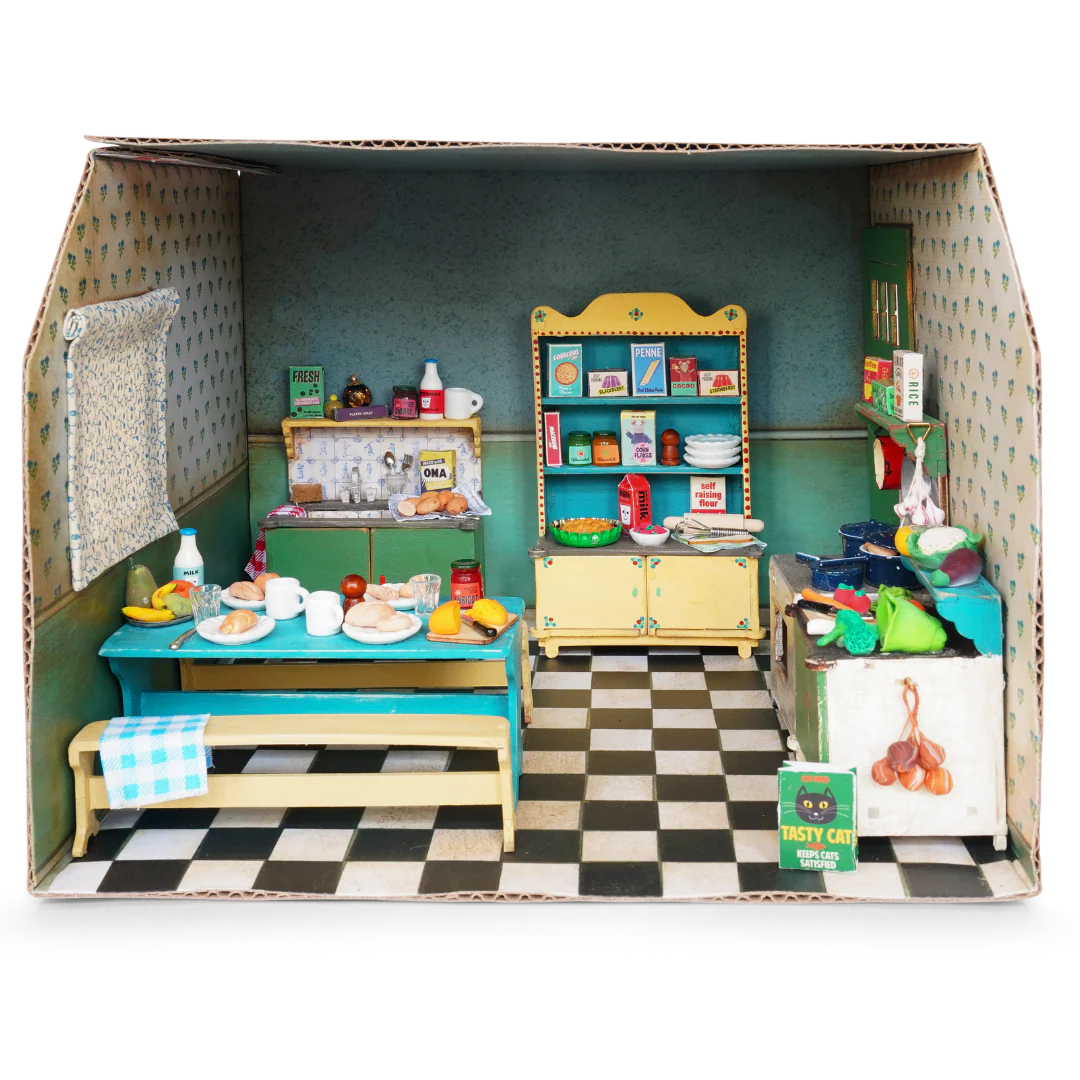 Sam & Julia - Het Muizenhuis - Kartonnen Miniatuur Keuken
