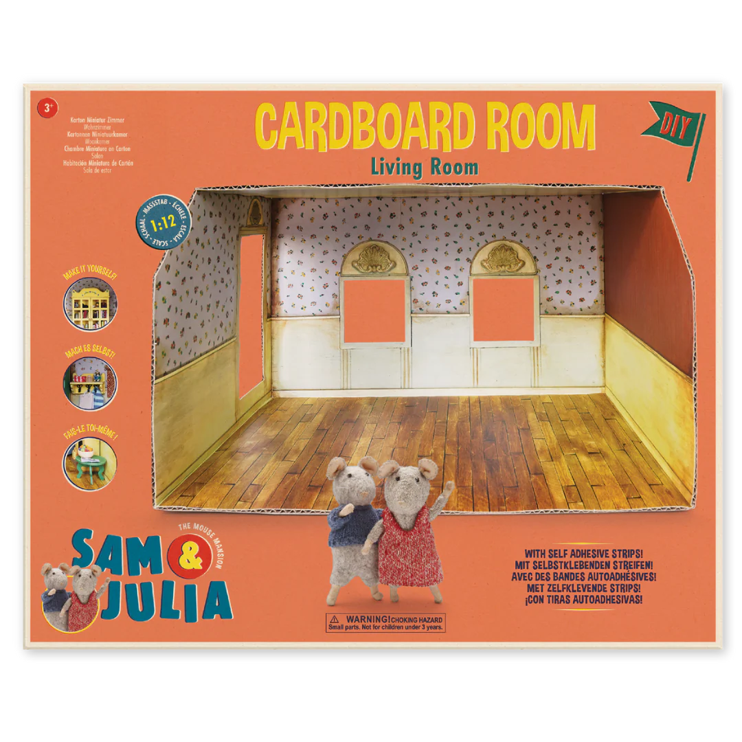 Sam & Julia - Het Muizenhuis - Kartonnen Miniatuur Woonkamer