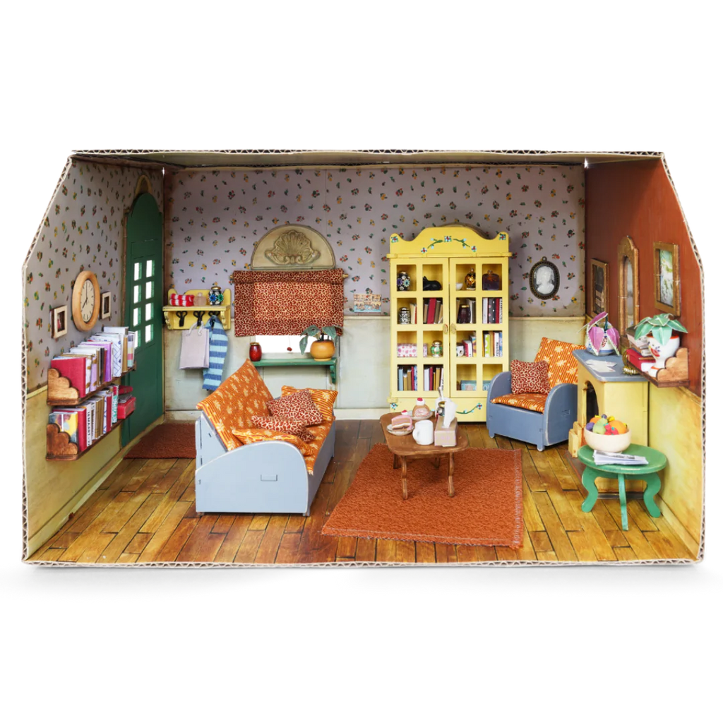 Sam & Julia - Het Muizenhuis - Kartonnen Miniatuur Woonkamer