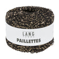 Lang Yarns - PAILLETTES - antraciet/gold - 39.0070