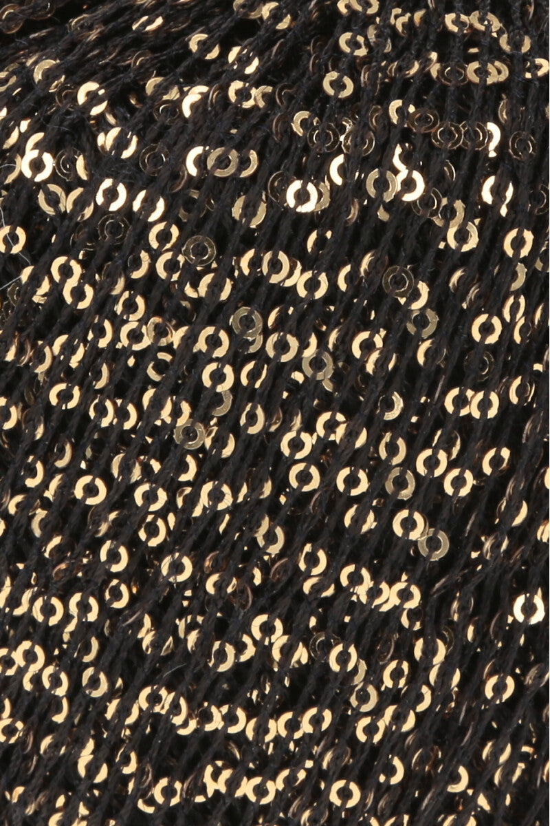 Lang Yarns - PAILLETTES - antraciet/gold - 39.0070