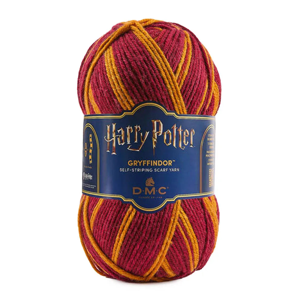 DMC Harry Potter – Hogwarts Sjaalgaren – 300 g  - Gryffindor 🧶🪄