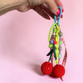 Haakpakket - Bag Charm - kersen