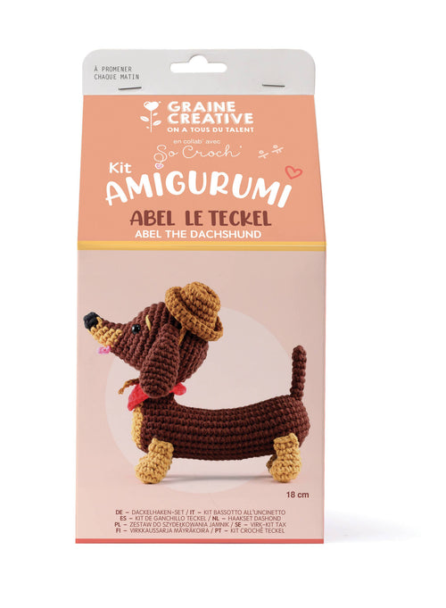 180 mm Amigurumi Teckel Haakpakket