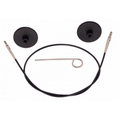 KnitPro kabel met connector zwart