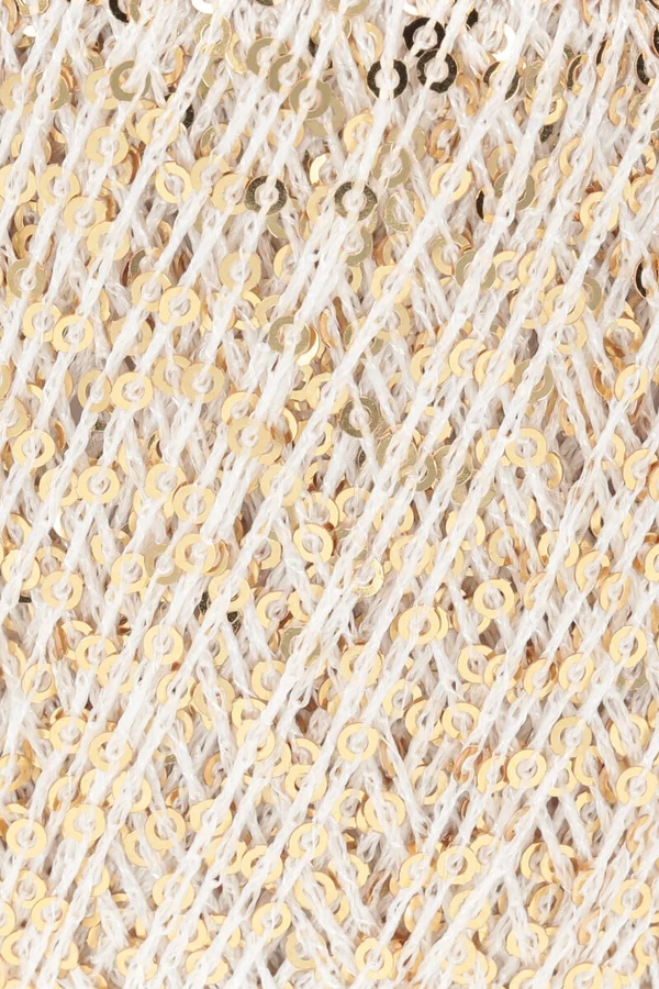 Lang Yarns - PAILLETTES - white/gold - 39.0002