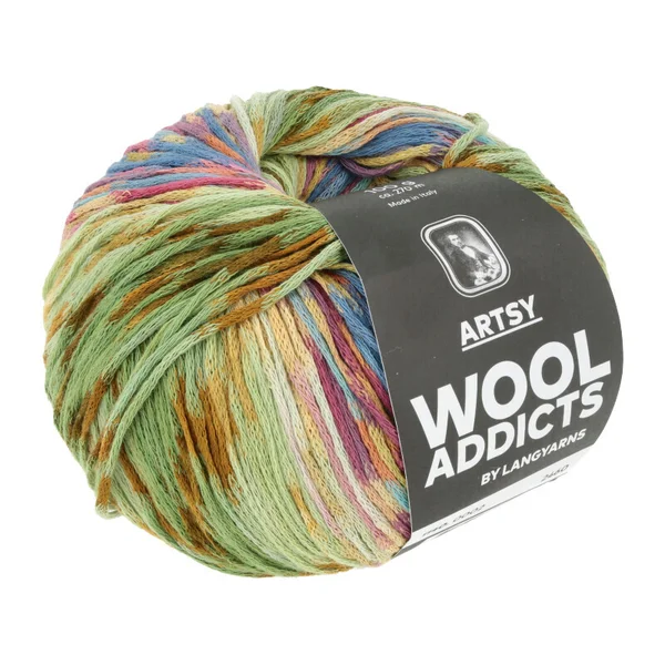 WoolAddicts - ARTSY - green/rose - 1140.0002