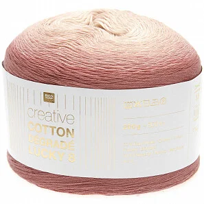 Creative Cotton Dégradé Lucky 8 - abrikoos