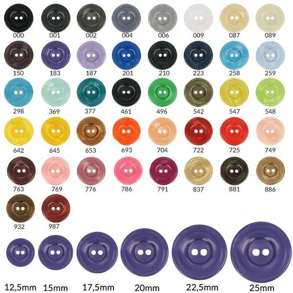 Knop - Bottoni Italiani maat 36 - 22,5mm - groen - 461