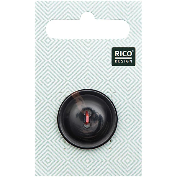 Rico knopen 2,5 cm - black