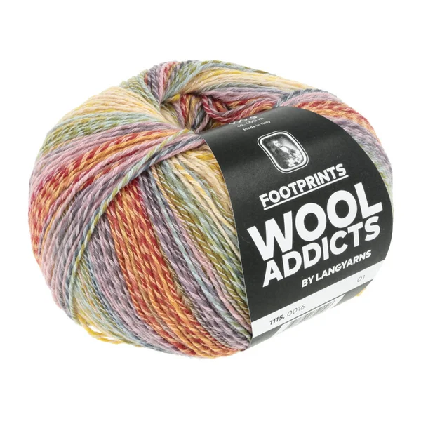 WoolAddicts - FOOTPRINTS - geel/vuur/lila - 1115.0016