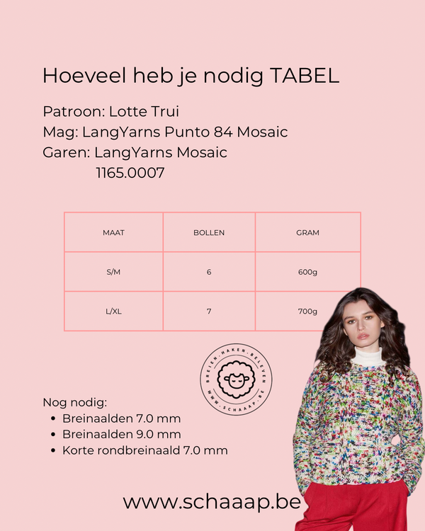 Lang Yarns - Punto 84 Mosaic