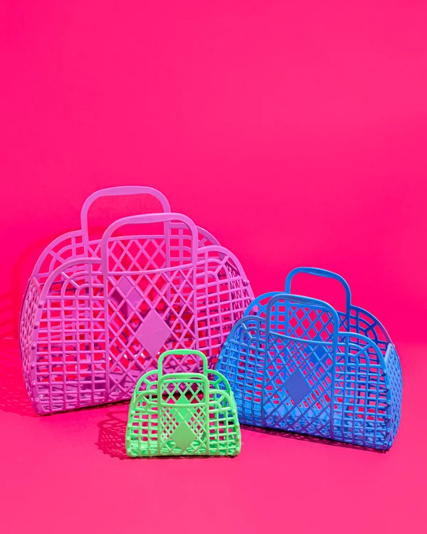 SunJellies - Retro Basket Small / purple