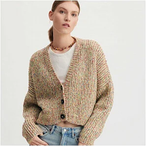 Fashion Fun Alpaca Cotton Blend aran - multicolor white