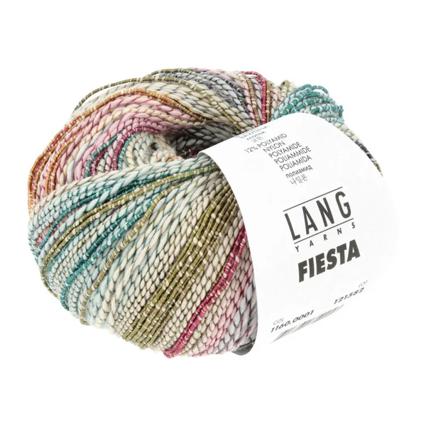 Lang Yarns - FIESTA - aqua/roze/grijs/geel -1160.0001