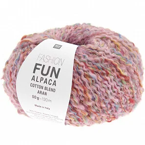 Fashion Fun Alpaca Cotton Blend aran - pink