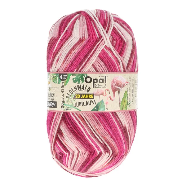 Opal Regenwald 4-draads / flamingo - 1207